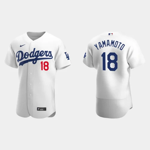 Yoshinobu Yamamoto Los Angeles Dodgers Authentic Home Jersey - White